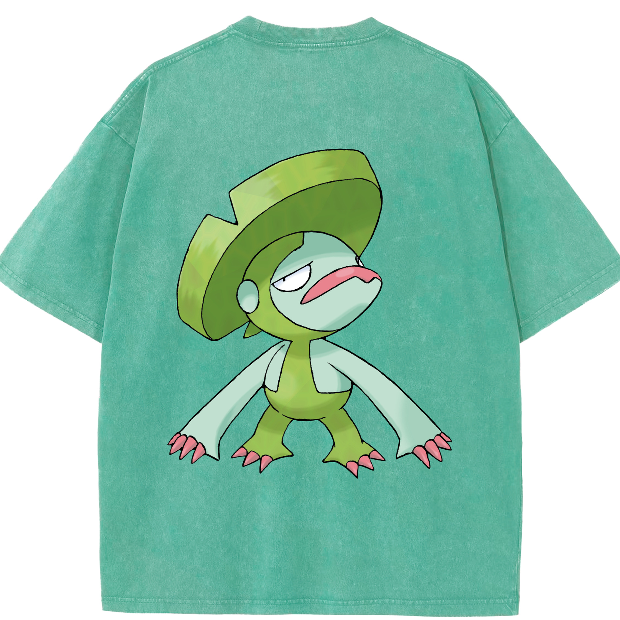 （画像用） ポケットモンスター Pokémon 綿100% ヴィンテージ風 半袖Tシャツ（背面プリント）